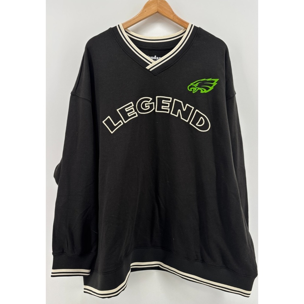 Philadelphia Eagles Legendary Rootz Jersey Mens Black XL 1X NFL Vintage Style